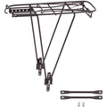 Point Gepäckträger 2 Bein Federklappe mit Pumpenhalter schwarz Stahl verstellbar 26-28 Zoll