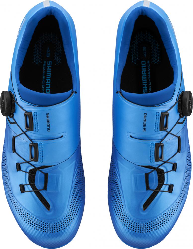 SHIMANO Fahrradschuhe RC503 Herren/Damen Road SPD-SL Fahrradschuhe Größe 47 breit, Blau