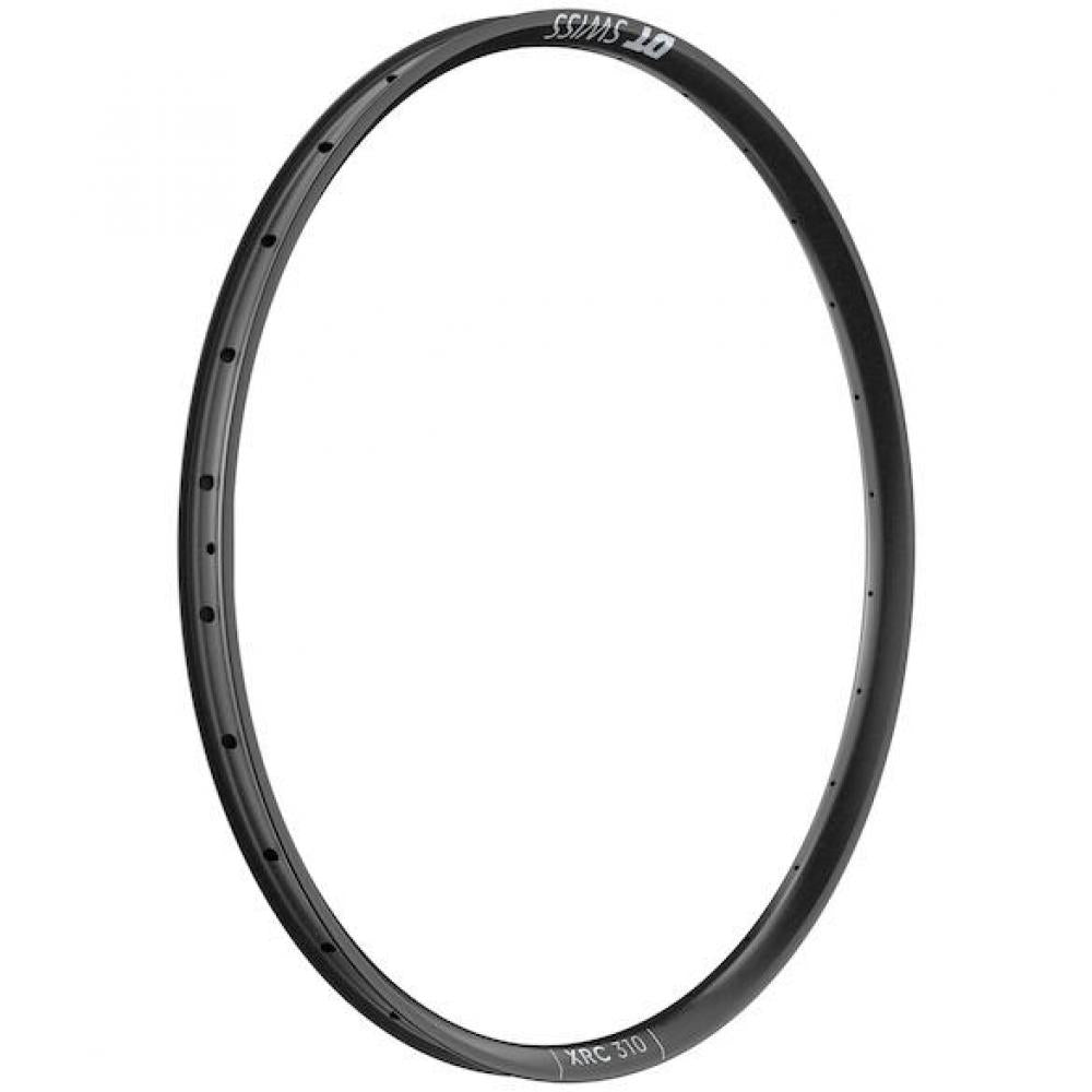 Schwarze DT Swiss XRC 310 Carbon Felge 29 Zoll mit 28 Loch für Cross-Country MTB.