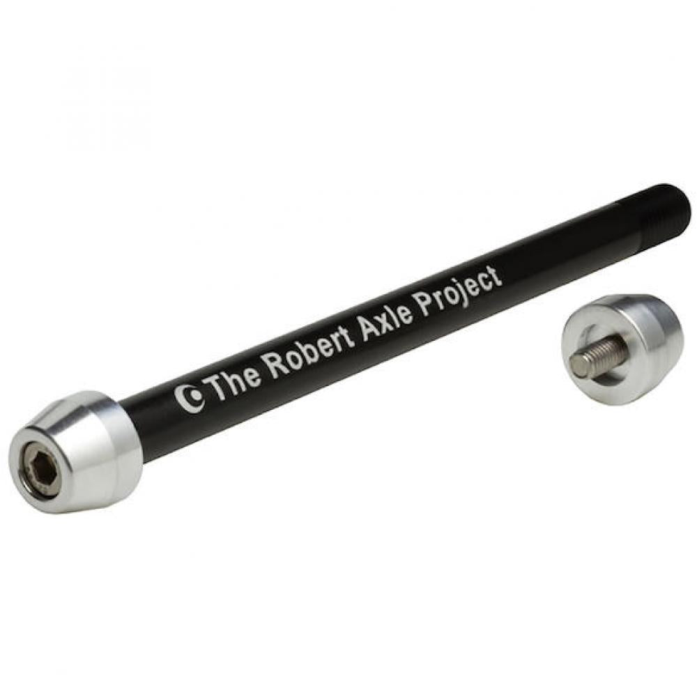 The Steckachse Rollentrainer M12x1,25, L=180mm L Schwarz - stabile Verbindung für Trainer & Anhänger