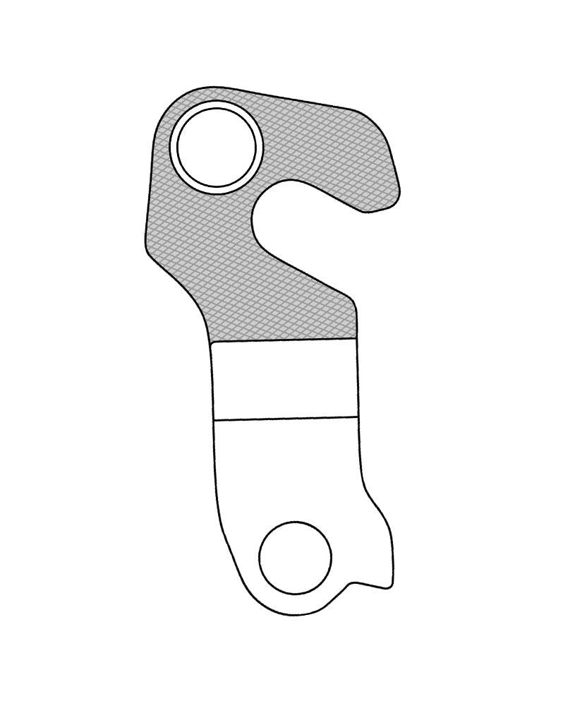 Marwi Schaltauge GH-269 inkl. Schrauben - Aluminium, passend für Stevens Bikes