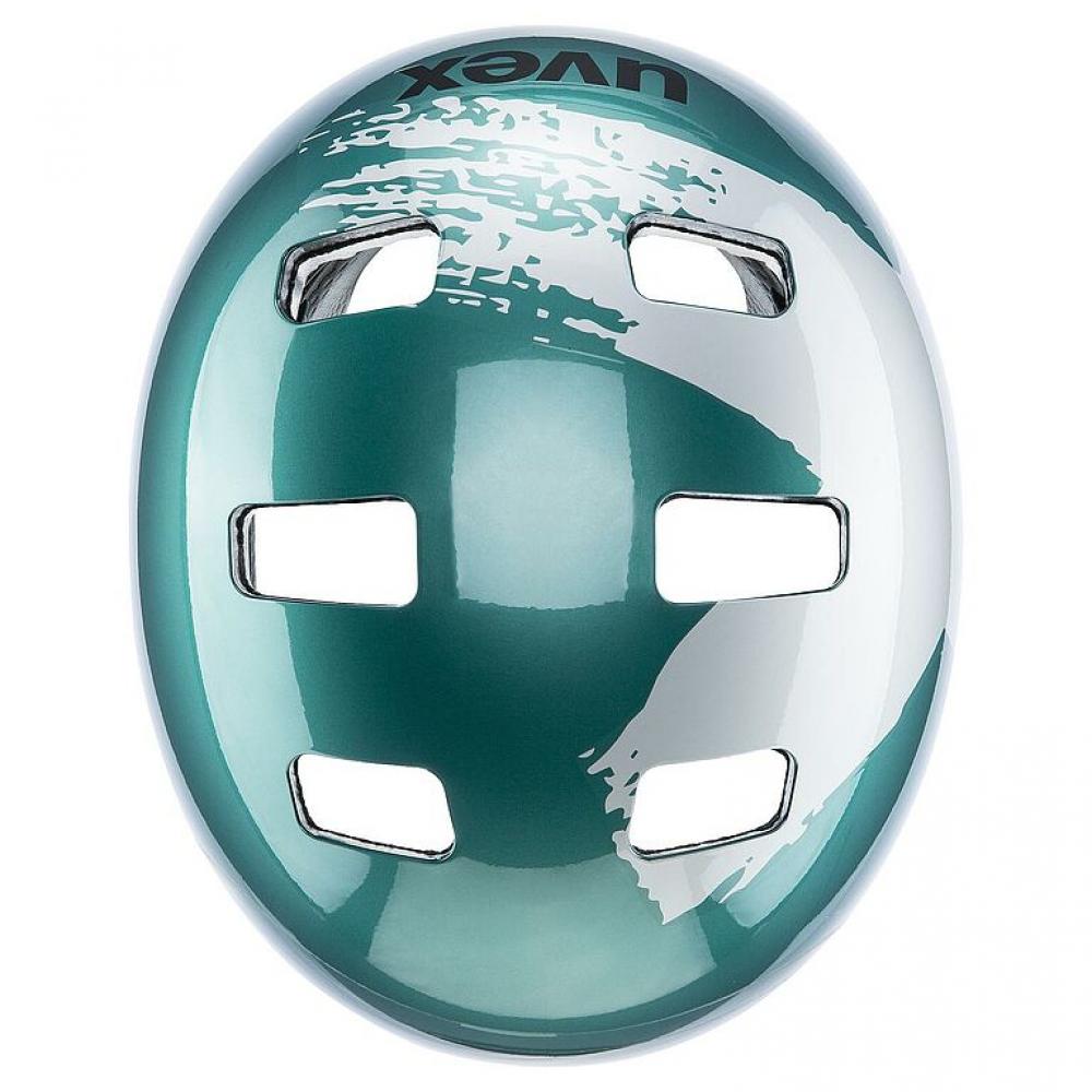 uvex Kid 3 teal-silver Kinder-Fahrradhelm (5558 cm) Robuster Hartschalenhelm mit individueller Anpassung