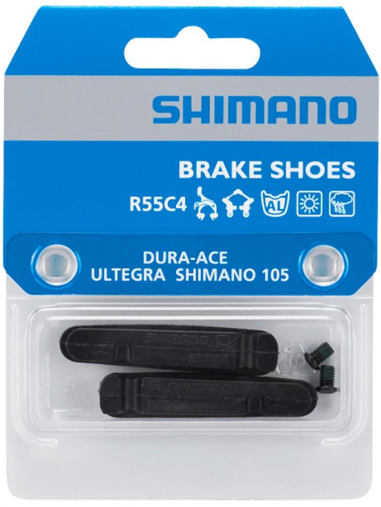 Shimano R55C4 Bremsgummi für Aluminiumfelgen - starke Rennrad-Bremsleistung bei Nässe