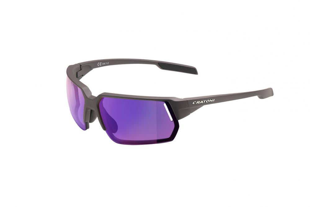 Cratoni Sonnenbrille C-Lite NXT photochr petrol matt, Glas klar, gold verspiegelt