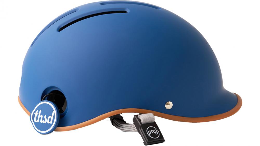 Thousand Heritage 2.0 Old Skool Blue Fahrradhelm L 59-62 cm - Retro-Design, ABS-Hartschale, EPS-Innenschale, Belüftung, verstellbares System