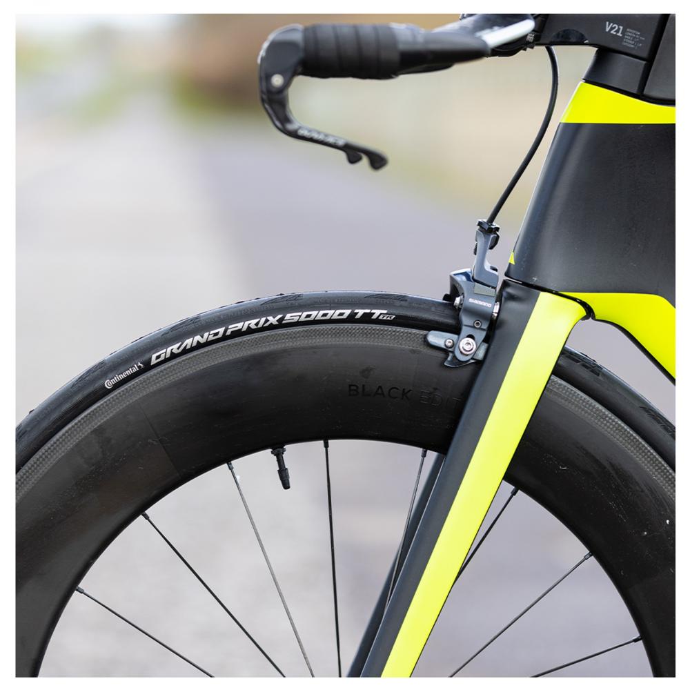 Continental Rennradreifen Grand Prix 5000 TT 28 x 1.10 28-622 TLR faltbar schwarz - aerodynamischer Faltreifen