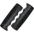 Messingschlager Griffe 110 mm schwarz - ergonomische Fahrradgriffe aus rutschfestem Gummi, komfortabler Halt, vibrationsdämpfend 1 Paar