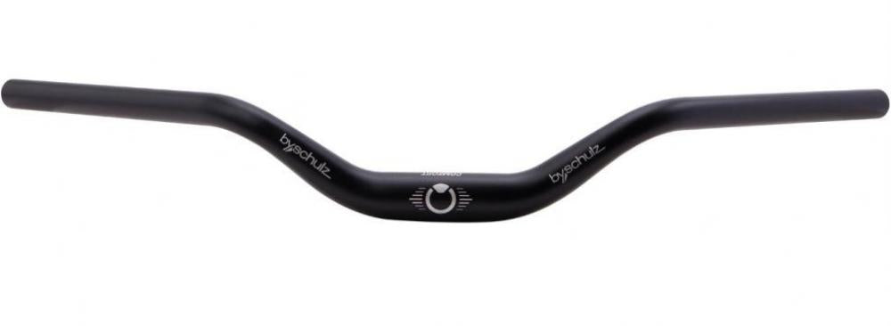 by.schulz Lenker Comfort 31,8 mm 640 mm Schwarz - Ergonomischer Fahrradlenker mit 55 mm Rise