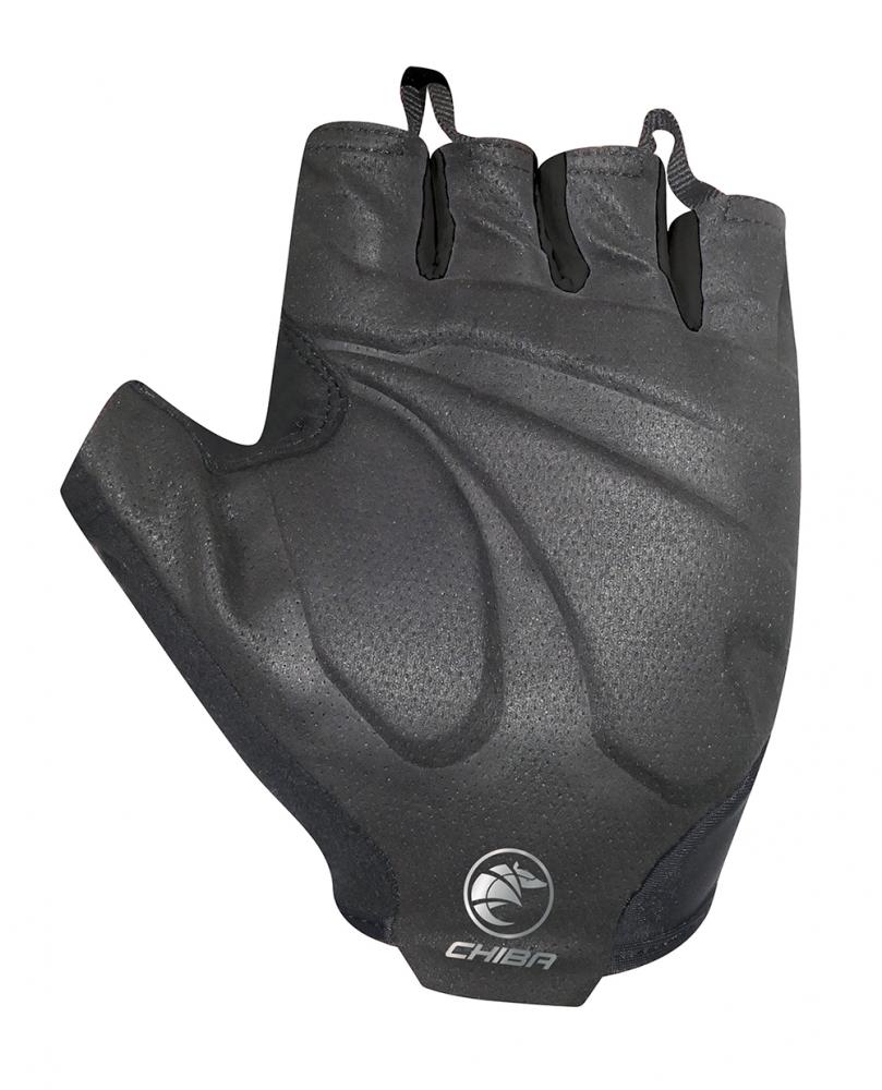CHIBA Evolution - Radhandschuhe kurz, schwarz, Größe L, atmungsaktiv, leicht