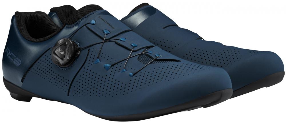 SHIMANO Fahrradschuhe RC302 Herren/Damen Road SPD-SL Größe 44 breit Blau