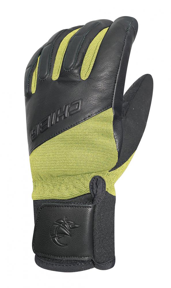 CHIBA Sport Pro - wasserdichte Radhandschuhe sz/neongel, Größe 7,5