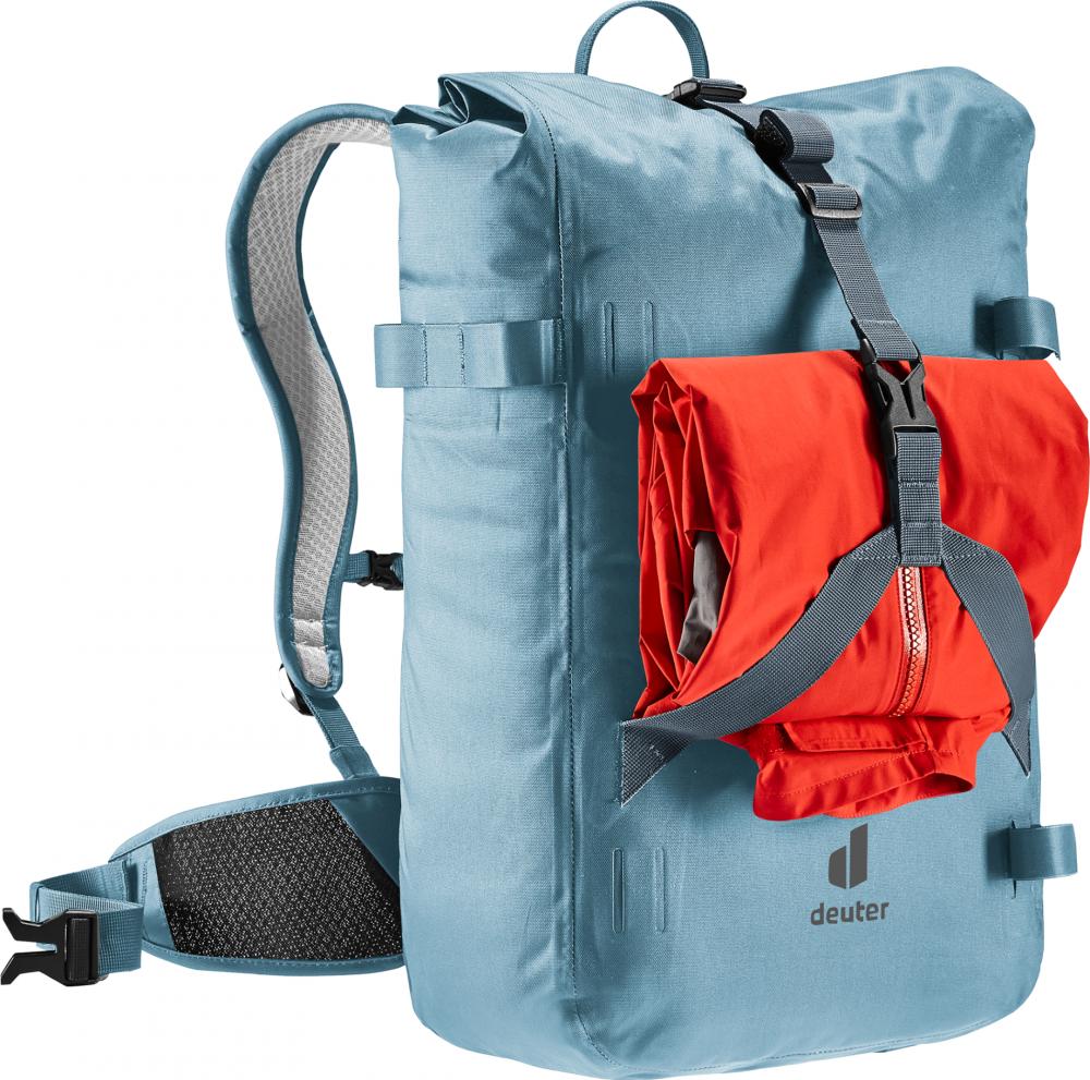 Deuter Amager 25+5 Fahrradrucksack 25 Liter Blau - Wasserdicht und Ergonomisch