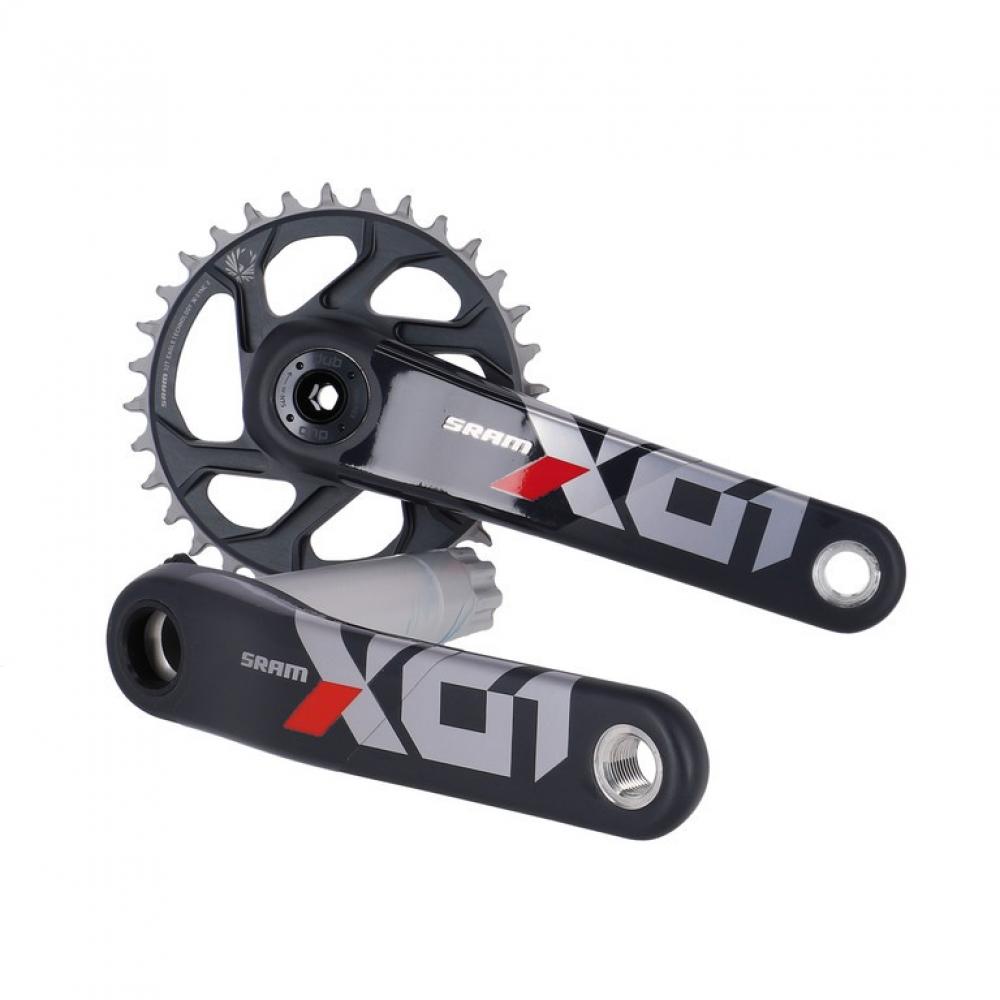 SRAM X01 Eagle DUB Kurbelgarnitur 170mm 32T rot - leichte High?End MTB-Performance