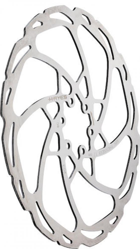 Hayes D-Series Bremsscheibe 6-Loch 180 mm Silber - Geräuschreduzierend
