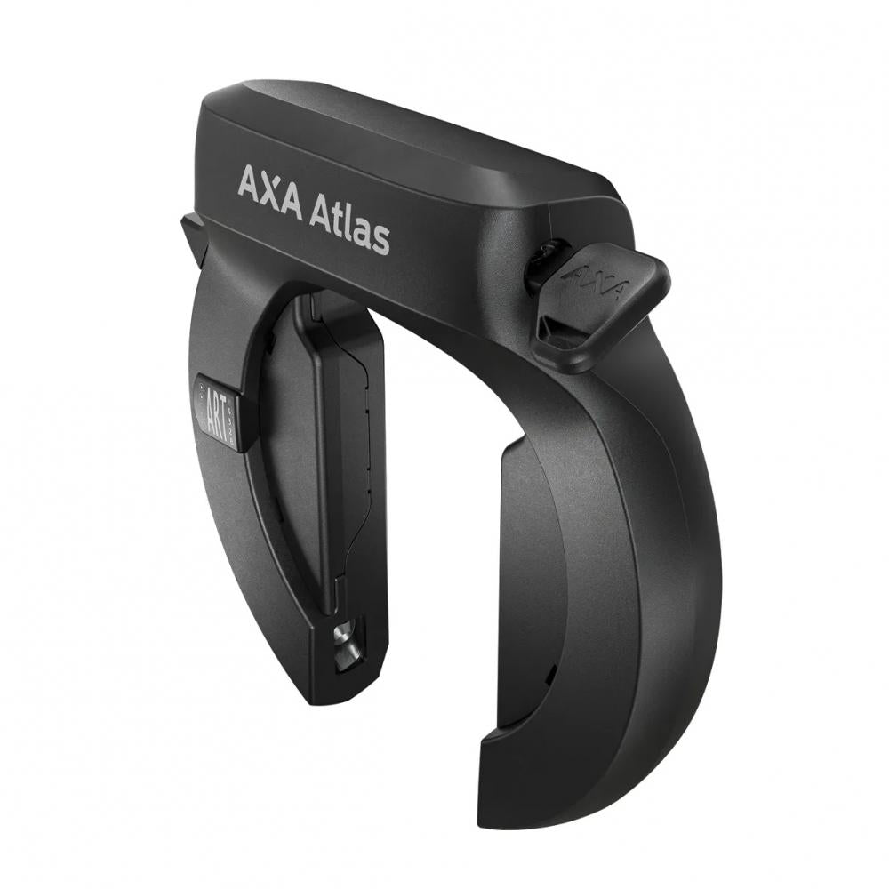 Axa Atlas Rahmenschloss 58 mm Schwarz - Hochsicherheits-Fahrradschloss mit Stahlbügel (direct mount )