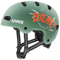 uvex kid 4 style bam moss green-papaya matt | 51-55