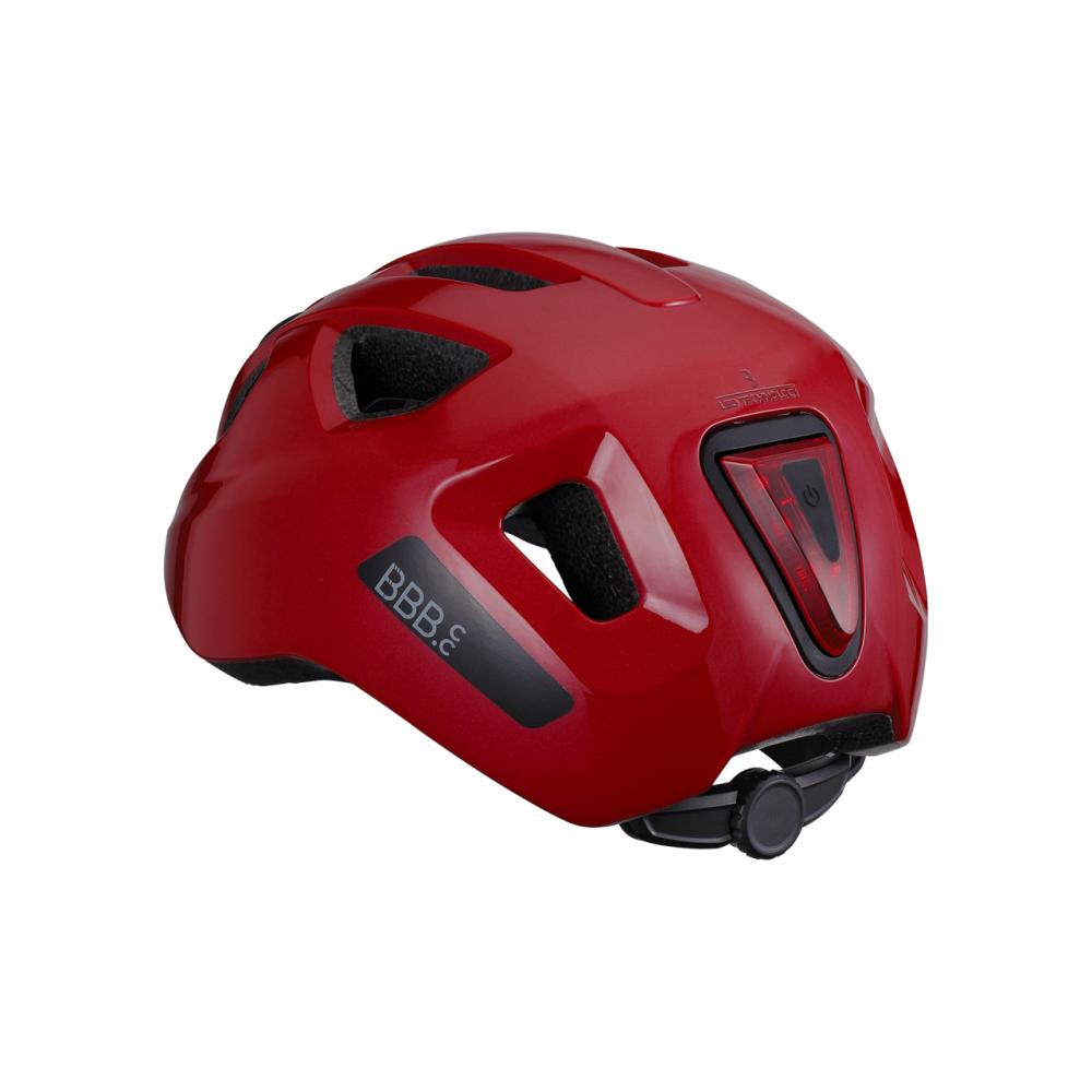 BBB Cycling BBB Helme Sonar M (52-58cm) M rot glanz - sicherer Fahrradhelm mit LED-Rücklicht