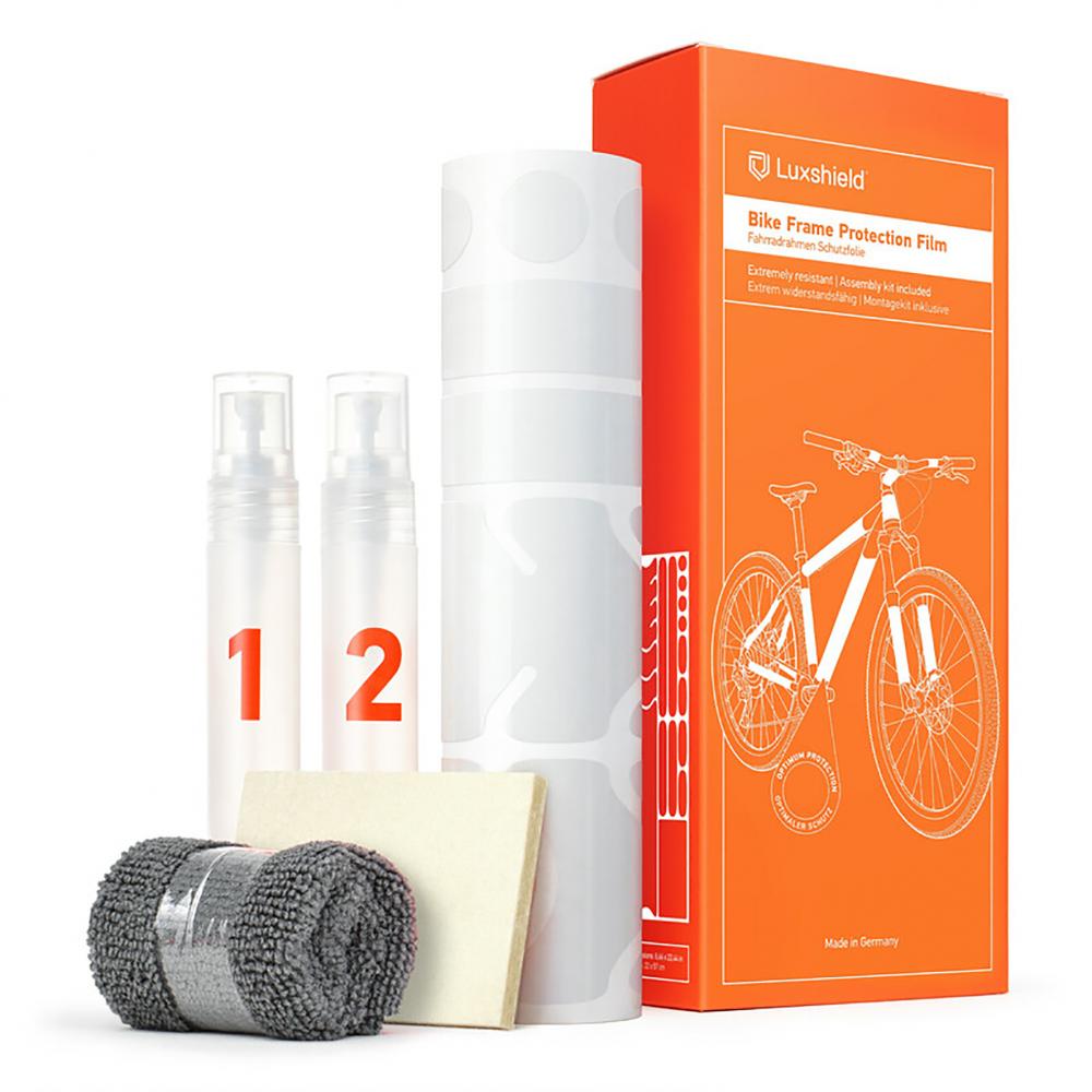 Luxshield Lackschutzfolie Bike Universal Transparent - unsichtbarer Rahmenschutz für jedes Fahrrad