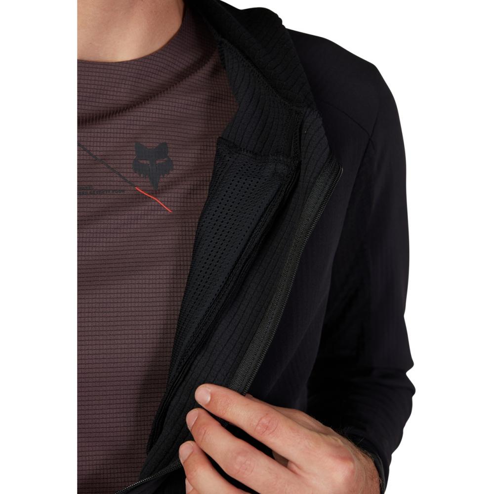 FOX Defend Thermal MTB-Hoodie Schwarz XXL mit Polartec Power Grid
