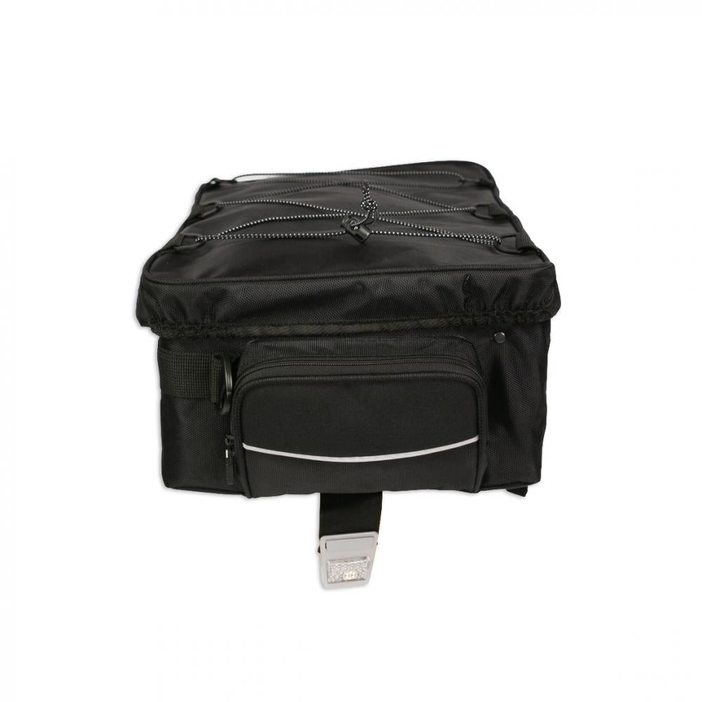 Haberland Topcase Touring Max schwarz - geräumige Gepäckträgertasche für Touring & Alltag