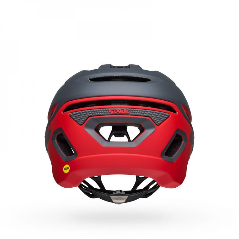 Bell Fahrradhelm Sixer Mips matt grau rot M 55-59 cm
