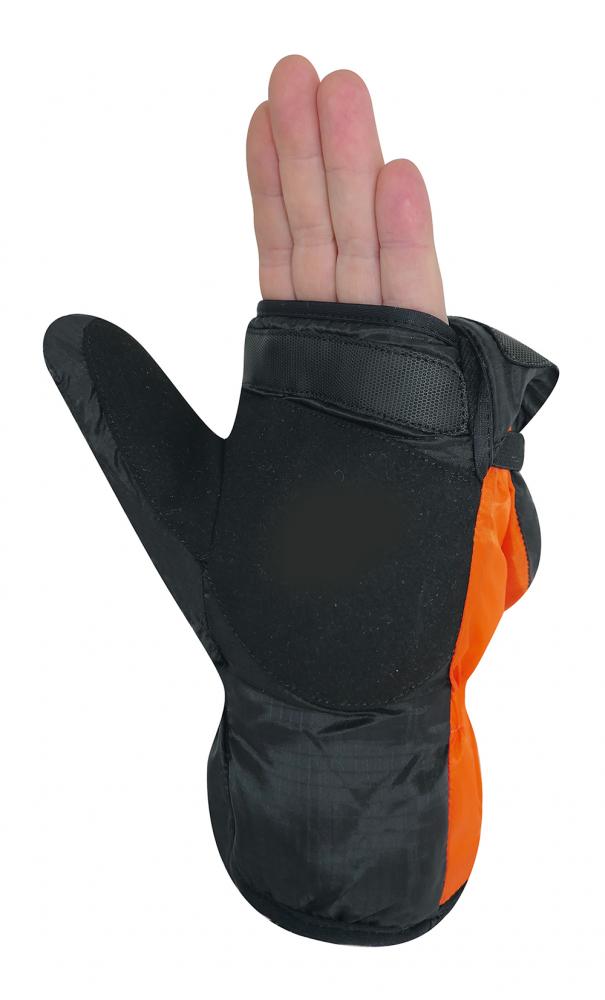 CHIBA Thermo Overflap - winddichte, warme Radhandschuhe XXL orange