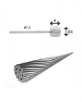 XLC Schaltinnenzug Ø 1,1/ 3000mm 1 Nippel Ø4x4mm