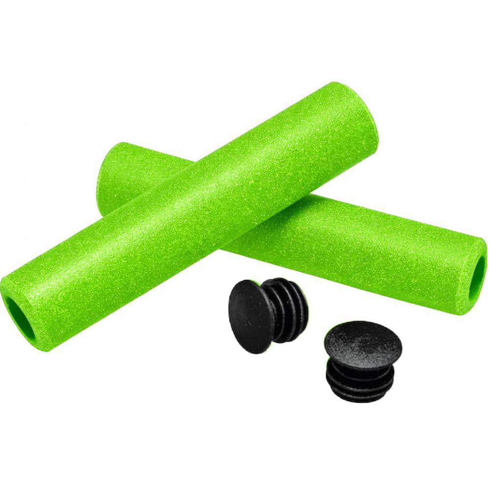 Merida Lenkergriff TEAM CC Silikon 130 mm Grün - Komfortabler Fahrradgriff mit Vibrationsdämpfung