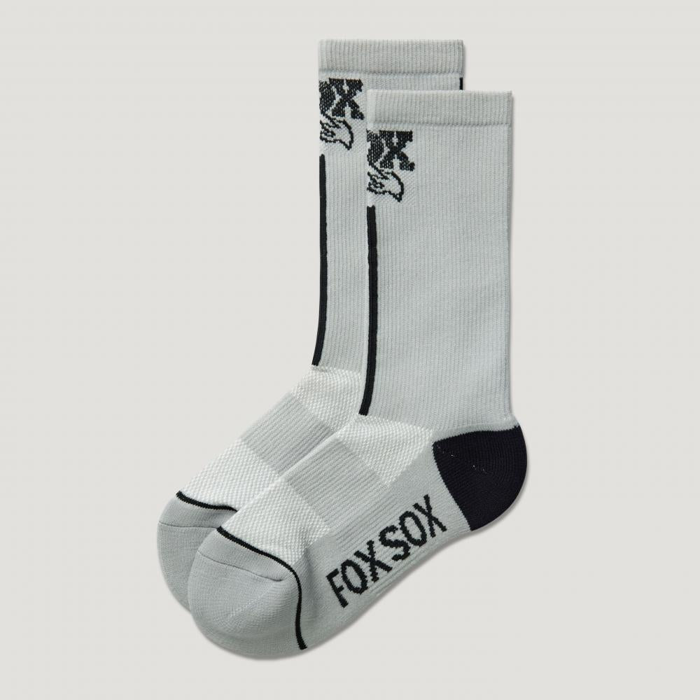 FOX Foxsox Logo Coolmax Radsocken Weiß L/XL - 7 Zoll Sockenhöhe