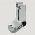 FOX Foxsox Logo Coolmax Radsocken Weiß L/XL - 7 Zoll Sockenhöhe