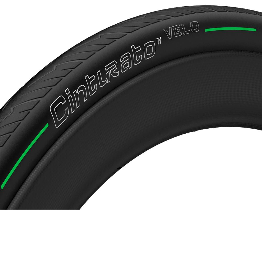 Pirelli Cinturato Velo TLR Faltreifen 700x26C Schwarz - Tubeless-Ready Rennradreifen mit Kevlar