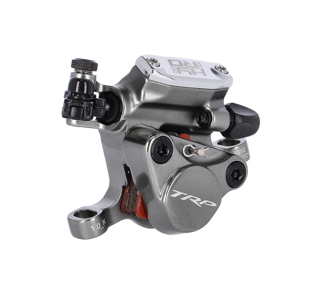 TRP Bremssattel HY/RD HD-C705 Flat Mount Grau poliert - zeitgemäße Bremskraft für Road & Cross