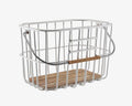 BROOKS Hoxton Basket - eleganter Fahrradkorb 25 Liter aus Aluminium mit Holzgriff - 1150 g leicht, 380x260x260 mm - kompatibel mit KLICKfix-System