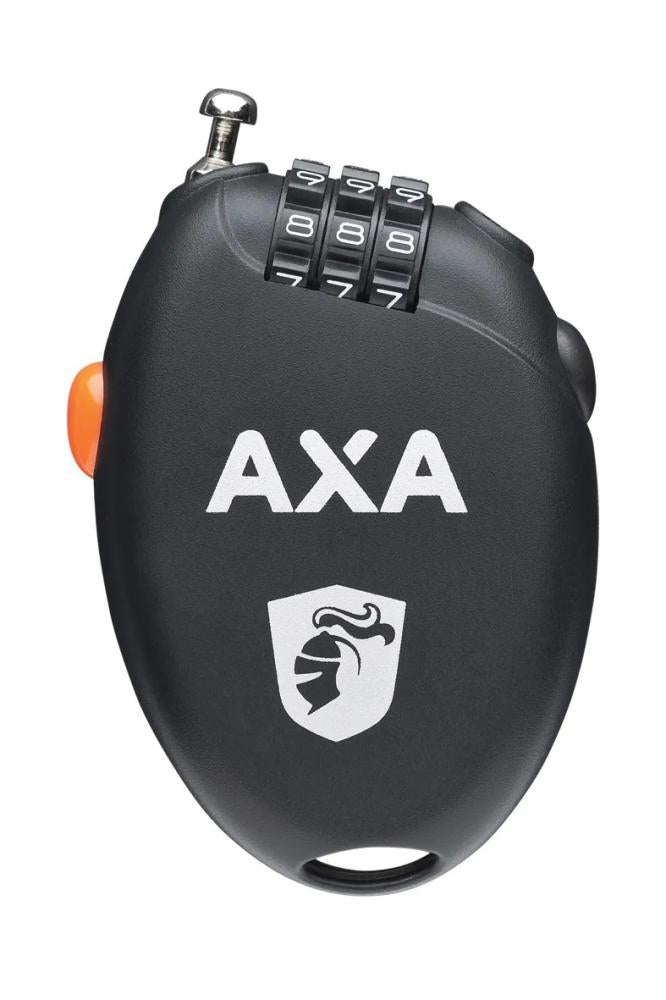 AXA Kabelschloss Roll 75 - Kompaktes Zahlenschloss 75cm für Fahrrad & E-Bike