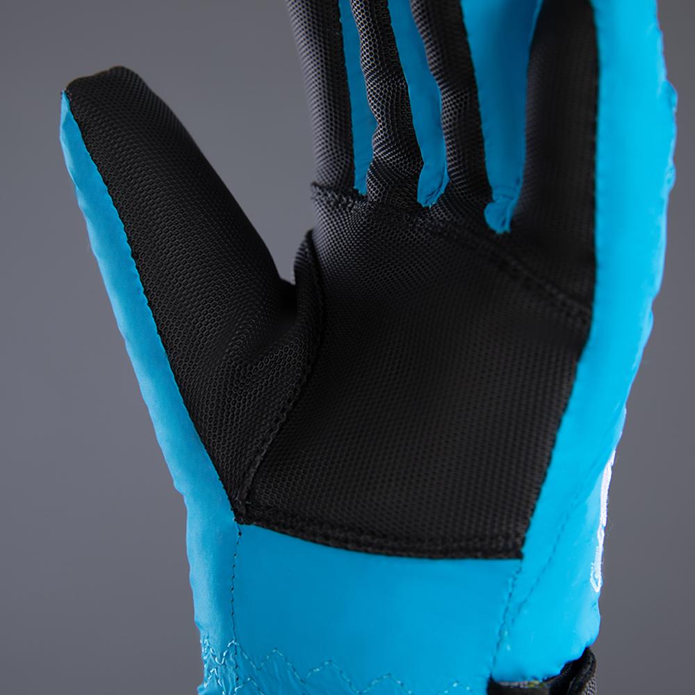 CHIBA Kids Allround Finger - Kinder-Winterhandschuhe, wasserdicht, winddicht, atmungsaktiv, Größe 6, aqua