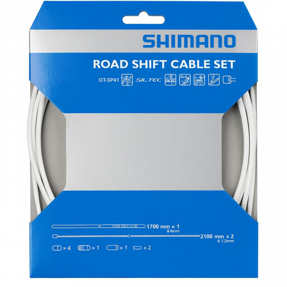 Shimano Schaltzugset weiß Y60098012 L - Präzise, leichtgängige Schaltperformance