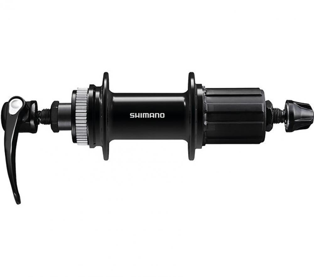 SHIMANO Hinterradnabe FH-QC400-HM 32 Loch 135 mm Schwarz 32 - zuverlässige Trekking-Nabe