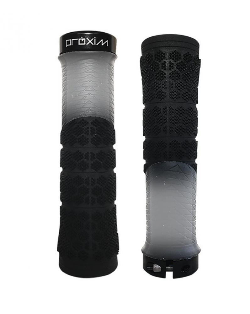 Prologo Proxim X-Shred Lenkergriffe 135 mm schwarz-gummifarbe, ergonomische Offroad-Griffe.