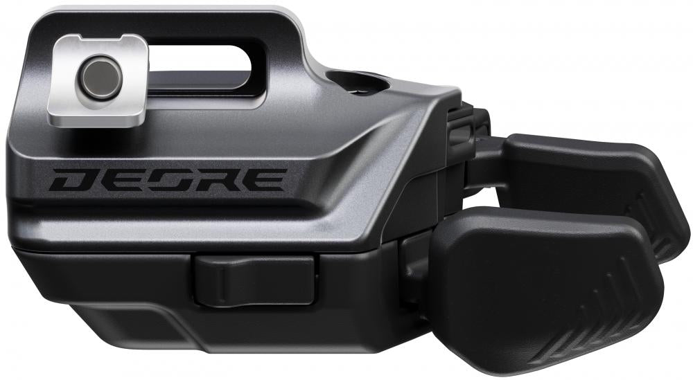 SHIMANO DEORE SW-M6250 Di2 I-Spec Schalter, dunkelgraue elektronische Schalteinheit für E-MTB Antrieb.
