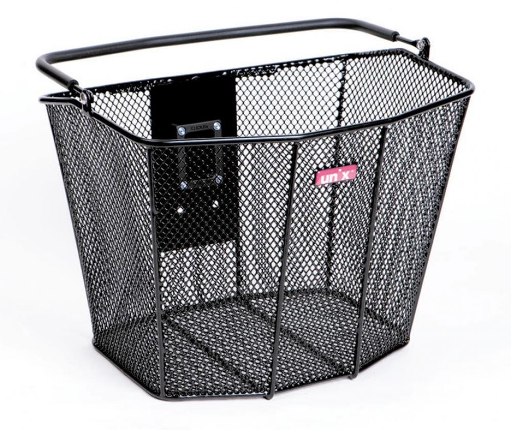 Unix Lenkerkorb Vicario 34x27x25cm, schwarz, engmaschig
