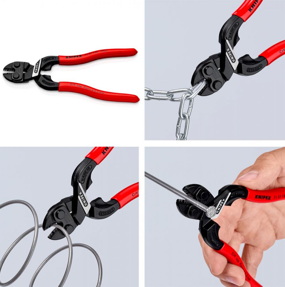 Knipex Kompakt-Bolzenschneider CoBolt® S mit Aussparung, 71 31 160