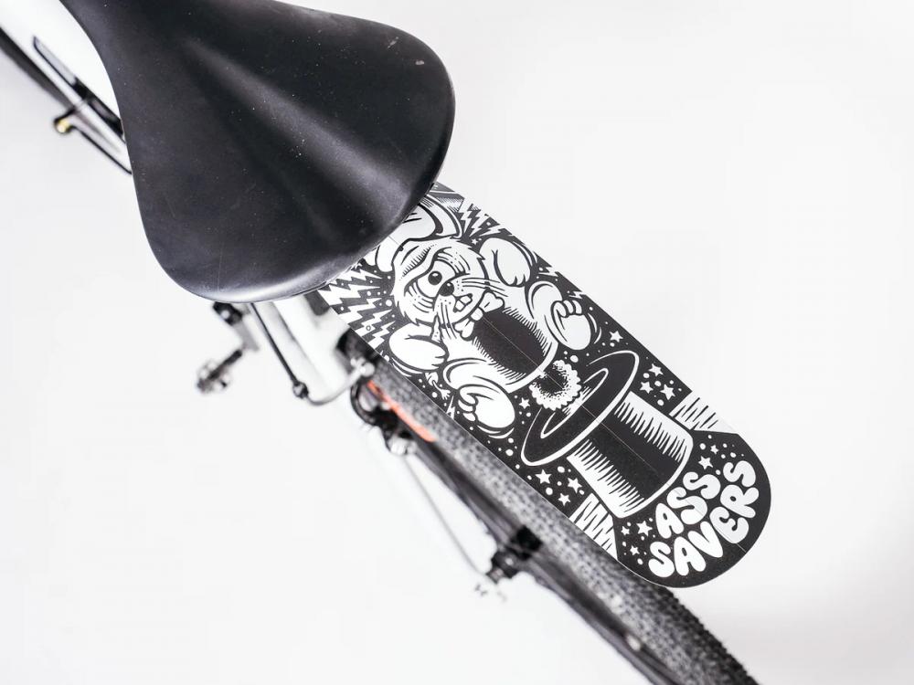 Ass Savers ASR-1 Regular Spritzschutz HR, werkzeugfreie Montage, für Rennrad/Gravel 2335 mm, 380x102 mm, 0,8 mm Polypropylen, Magic Mudguards