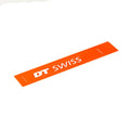 DT Swiss Aufkleber DT SWISS 100 x 15 mm Rot/weiß - präzises Branding für Laufräder