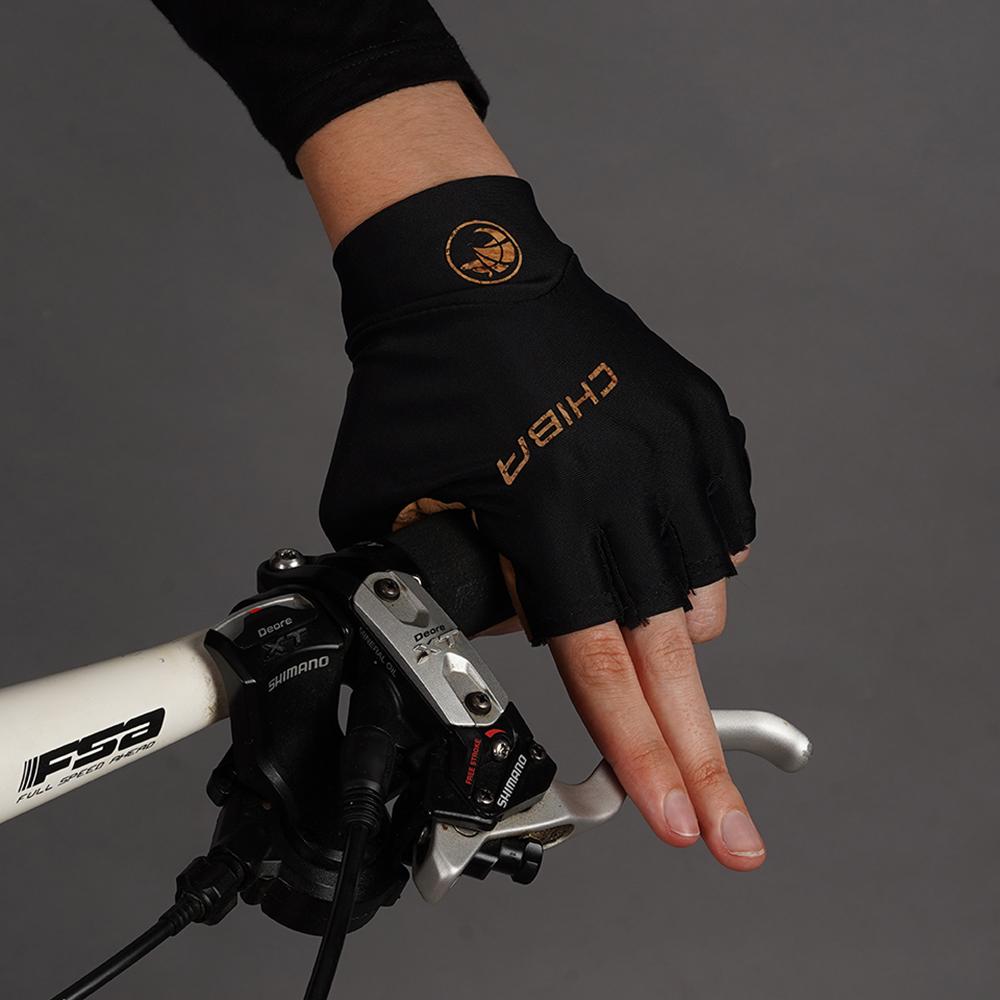 CHIBA ECO Glove Pro - Radhandschuhe schwarz XS, recycelt, gepolstert, atmungsaktiv