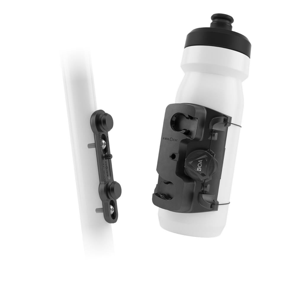 Fidlock TWIST Uni Connector + Bike Base universeller Flaschenhalter mit BOA® Fit System für Flaschen bis 80 mm Durchmesser, inklusive magnet-mechanischer Halterung