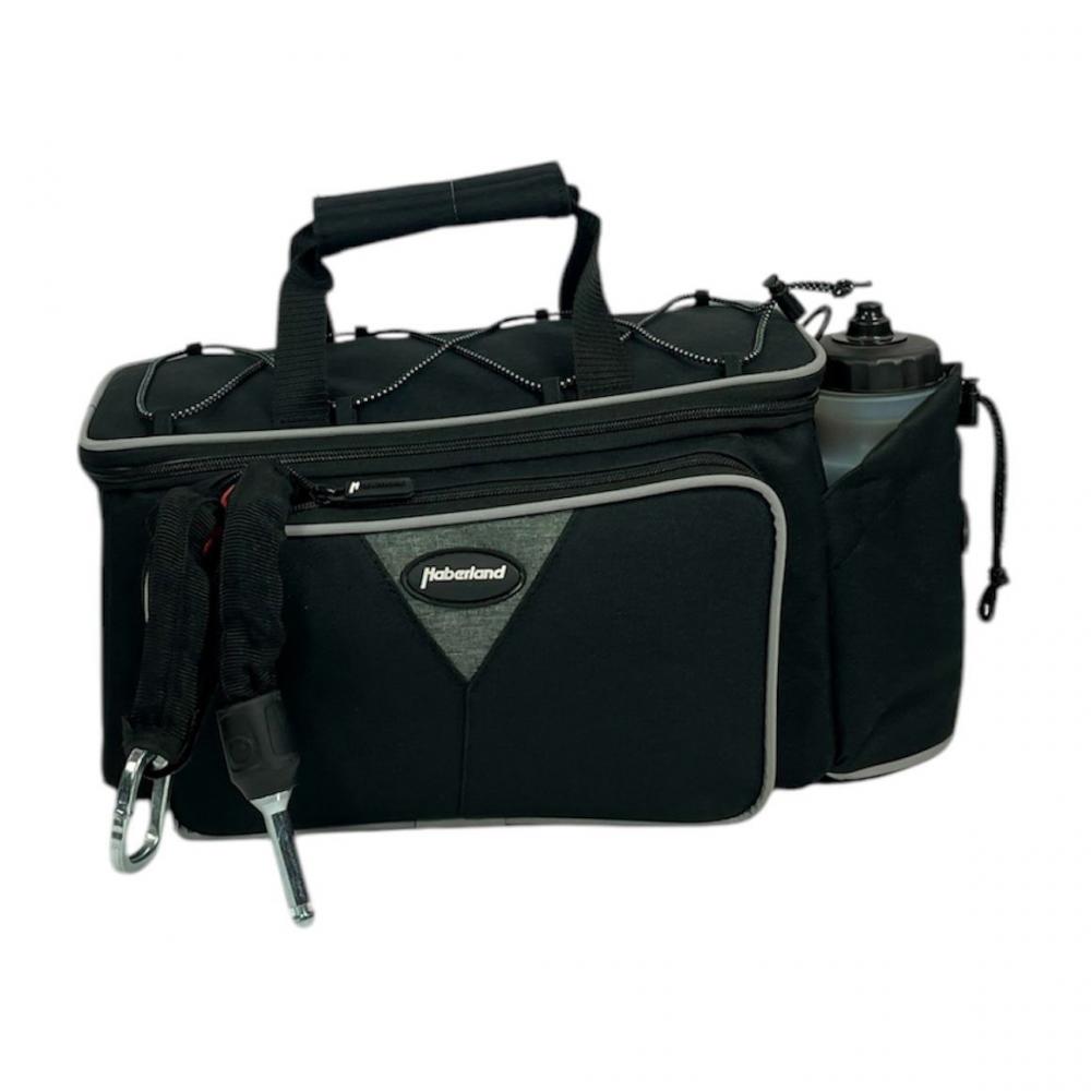 Haberland Gepäckträgeraufsatztasche Flexibag schwarz - flexible Transportlösung für den Alltag