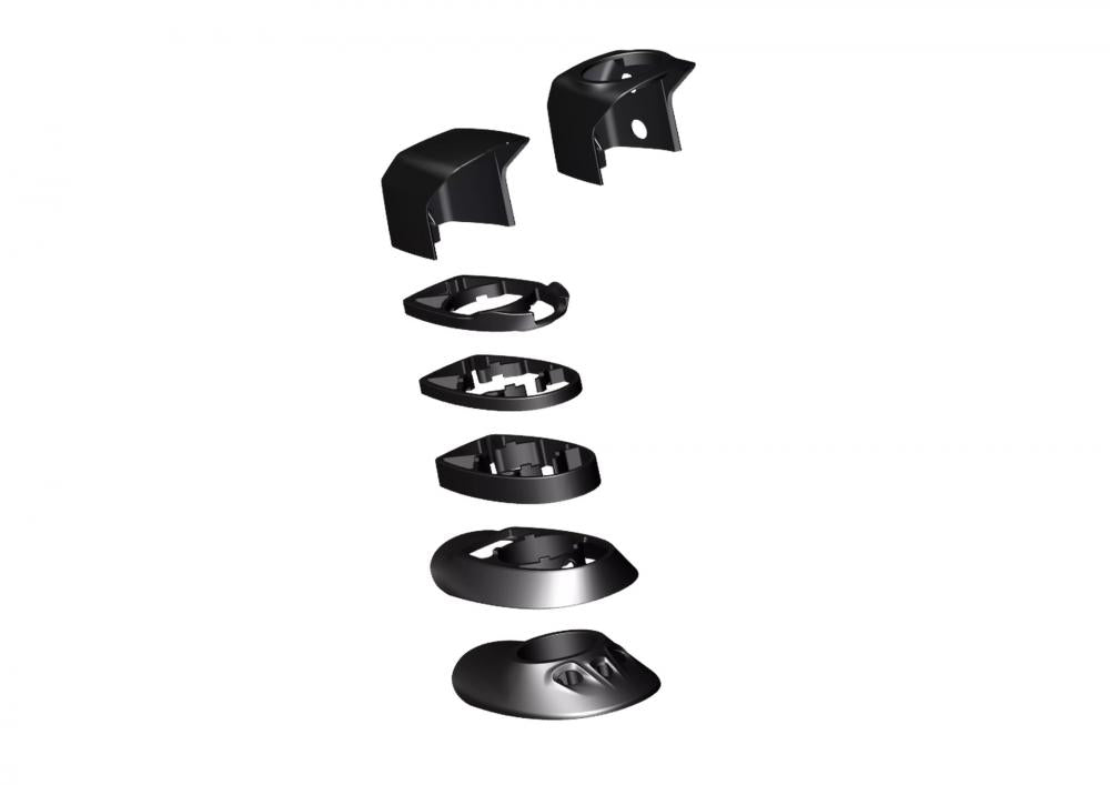 VENGE MY19 HDS SUB Stem Spacer & Top Cover Kit - 9-teiliges Steuersatz-Set - Adapter