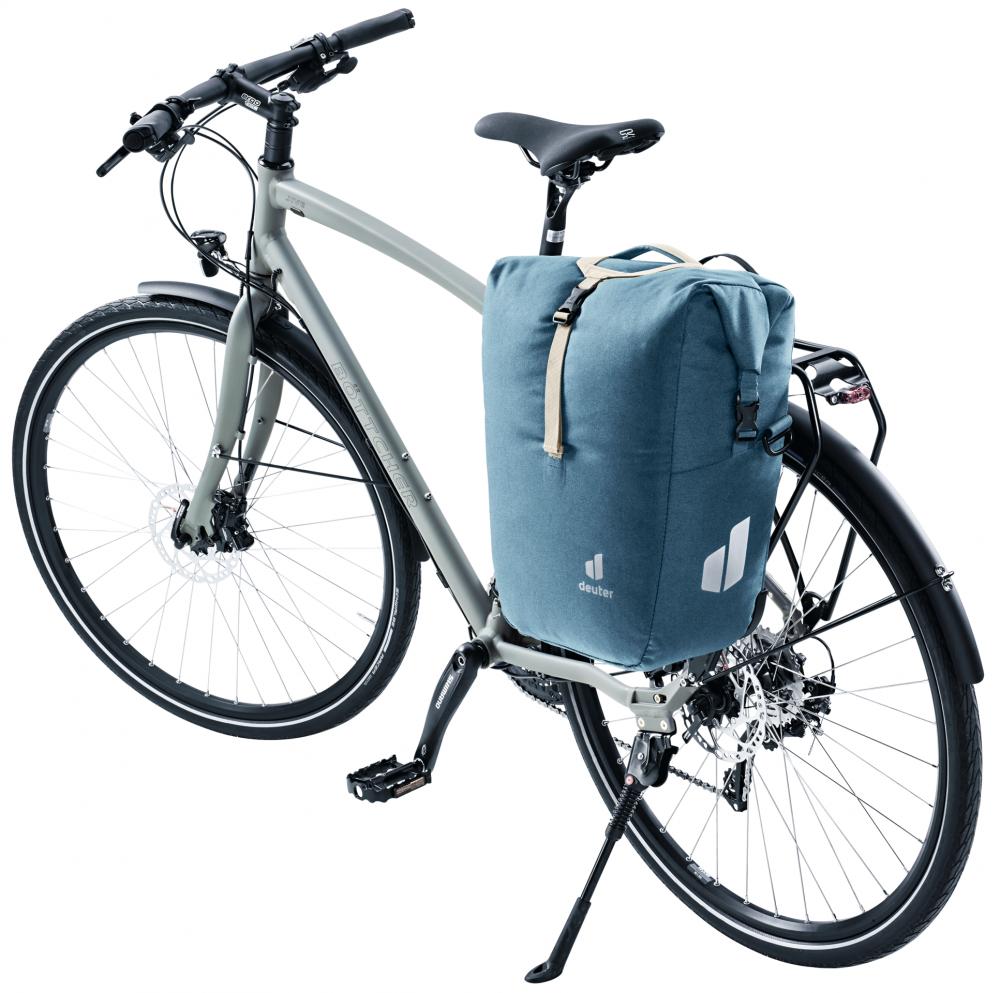 Deuter Valbona 20+5 Hinterradtasche - Gepäckträgertasche mit Roll-Top und BagFix