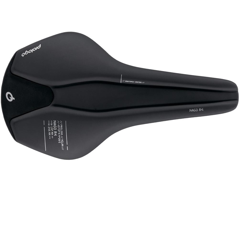 Prologo Nago R4 Fahrradsattel Hard Black 147 mm für Rennrad und Gravel.