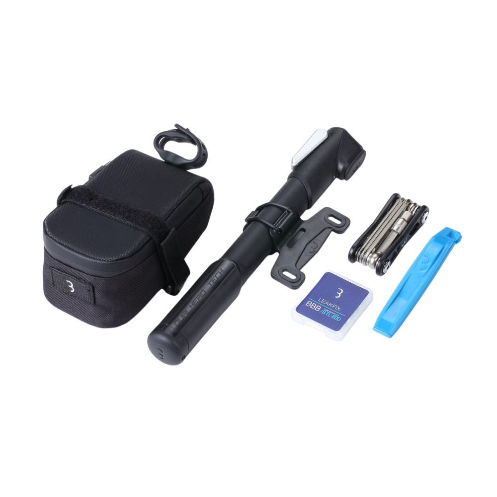 BBB Cycling Set CombiSet EasyPack 0,37L schwarz - komplettes Pannenset für unterwegs